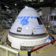 Starliner inside the Vertical Integration Facility.